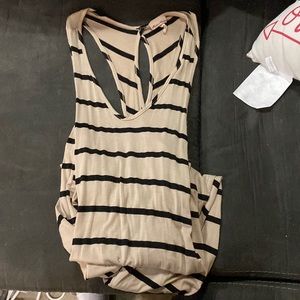 Black and Tan maxi dress